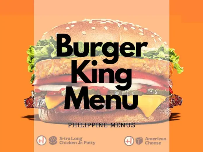 Burger King Menu